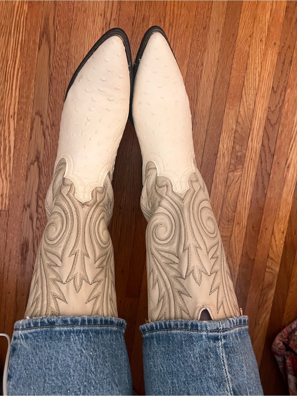 American vintage cowboy boot